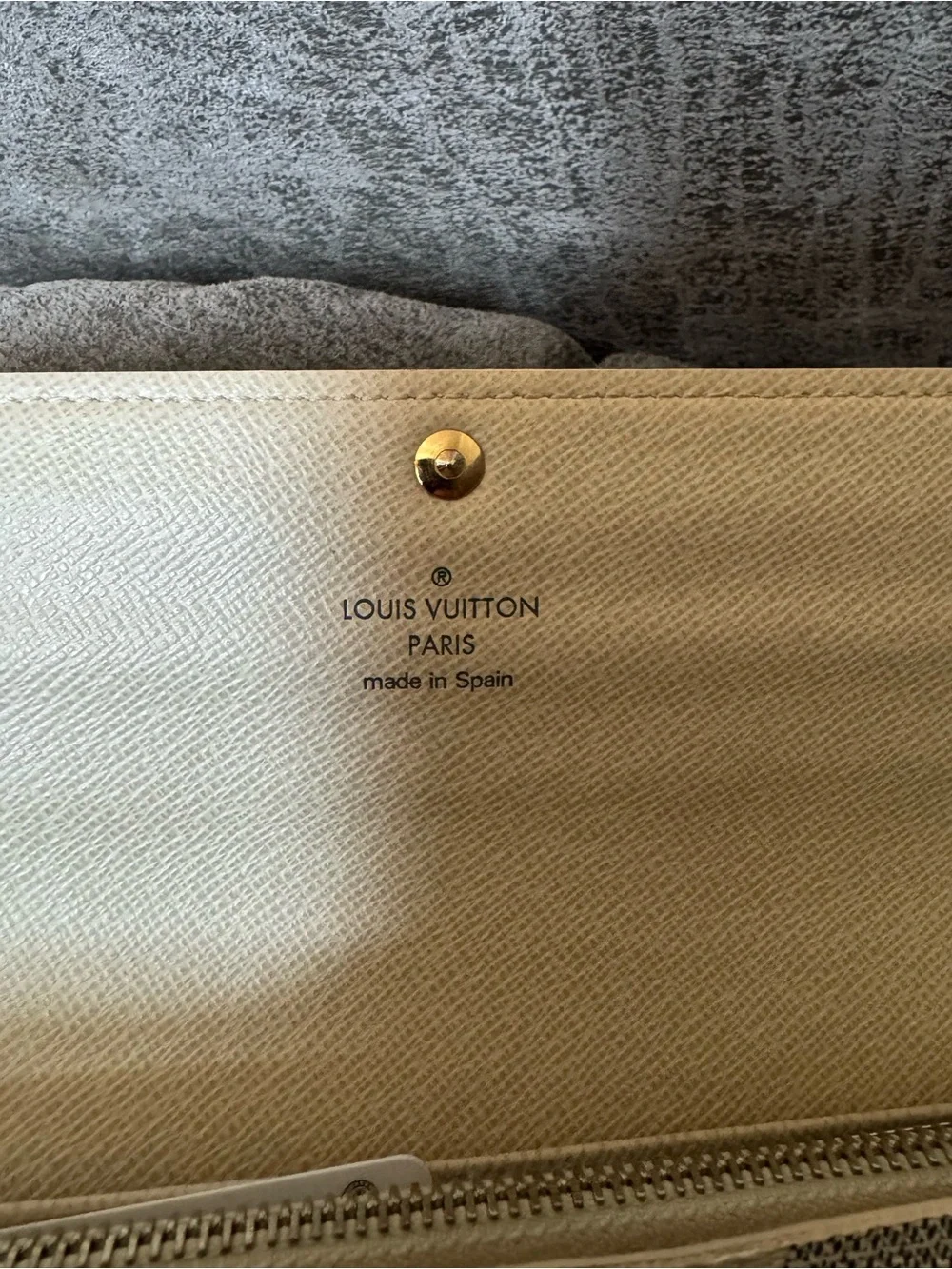 Authentic Louis Vuitton Damier Azur Sarah Wallet